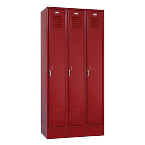 open red lockers